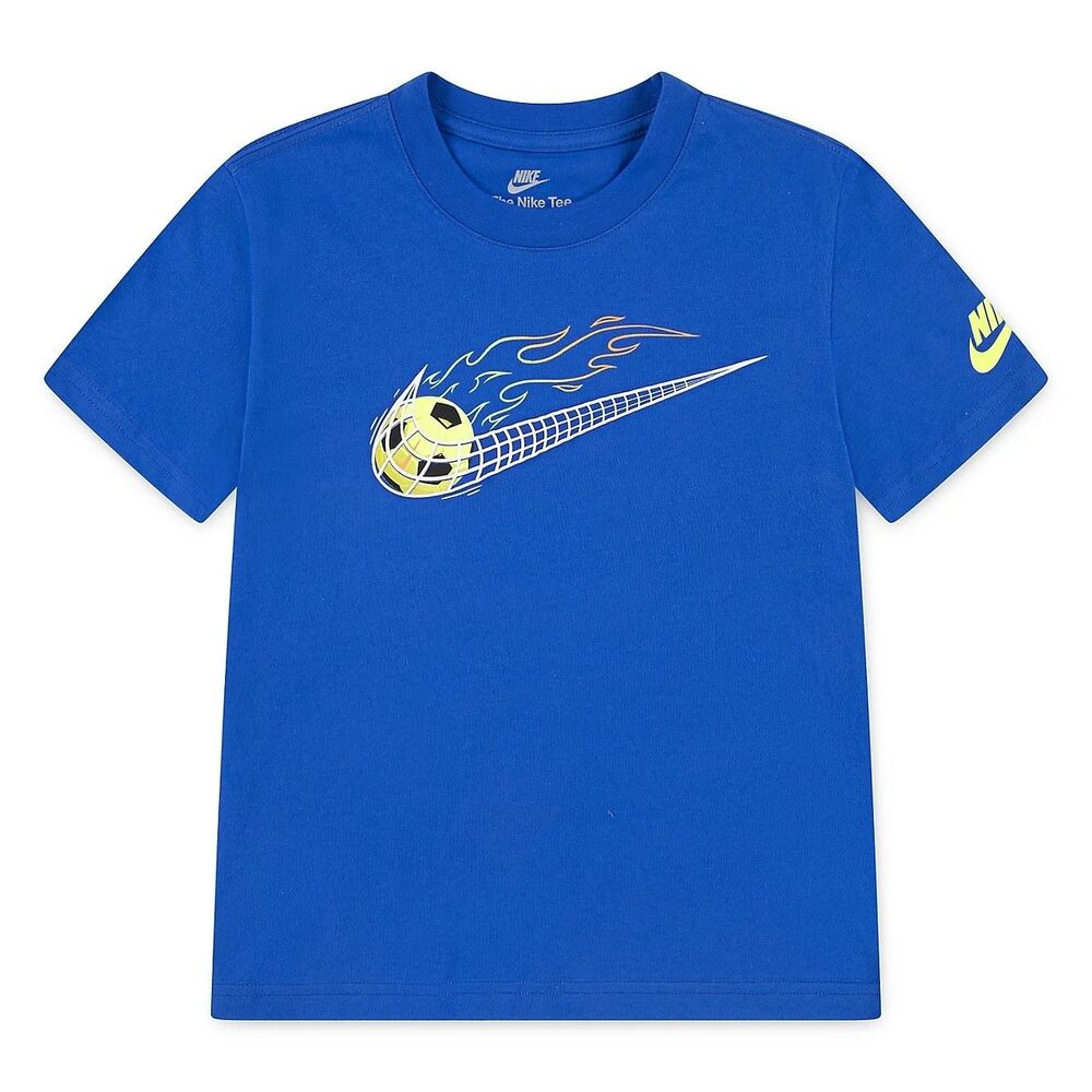 Nike Toddler Boys' Soccer Swoosh T-shirt Blue Size 2T